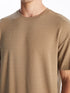 LC Waikiki Crew Neck Short Sleeve Men's Textured T-Shirt